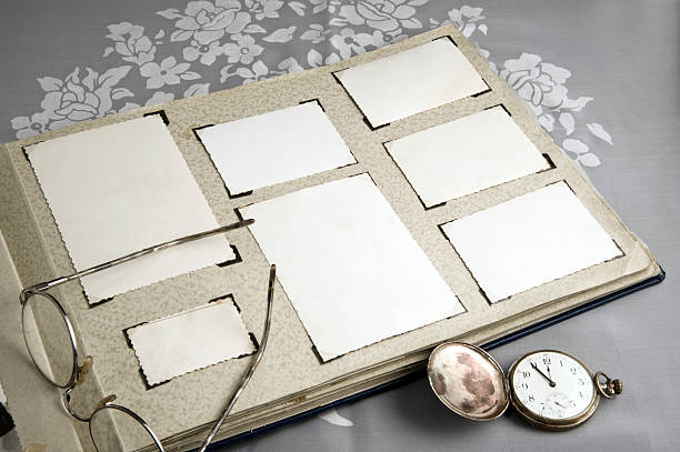 istock Old photo album page 173644544