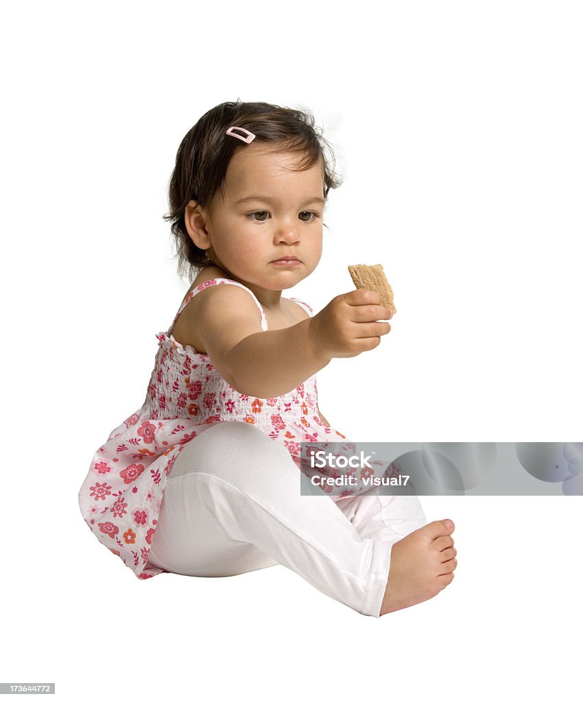 Süße kleine baby - Lizenzfrei Essen - Mund benutzen Stock-Foto