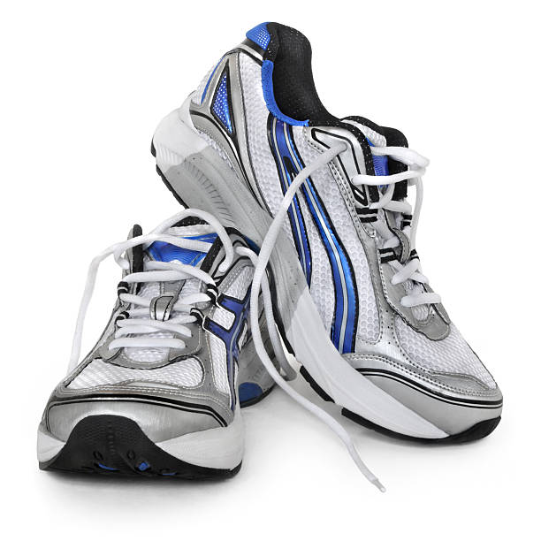 istock Tennis shoes leaning on each other 173644936
