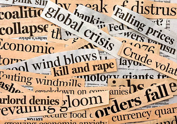 istock Global Financial Crises. Collage Of Newspaper Headlines. 173645290