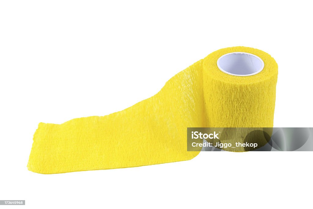 Jaune Medical Bandage élastique - Photo de Gaze libre de droits