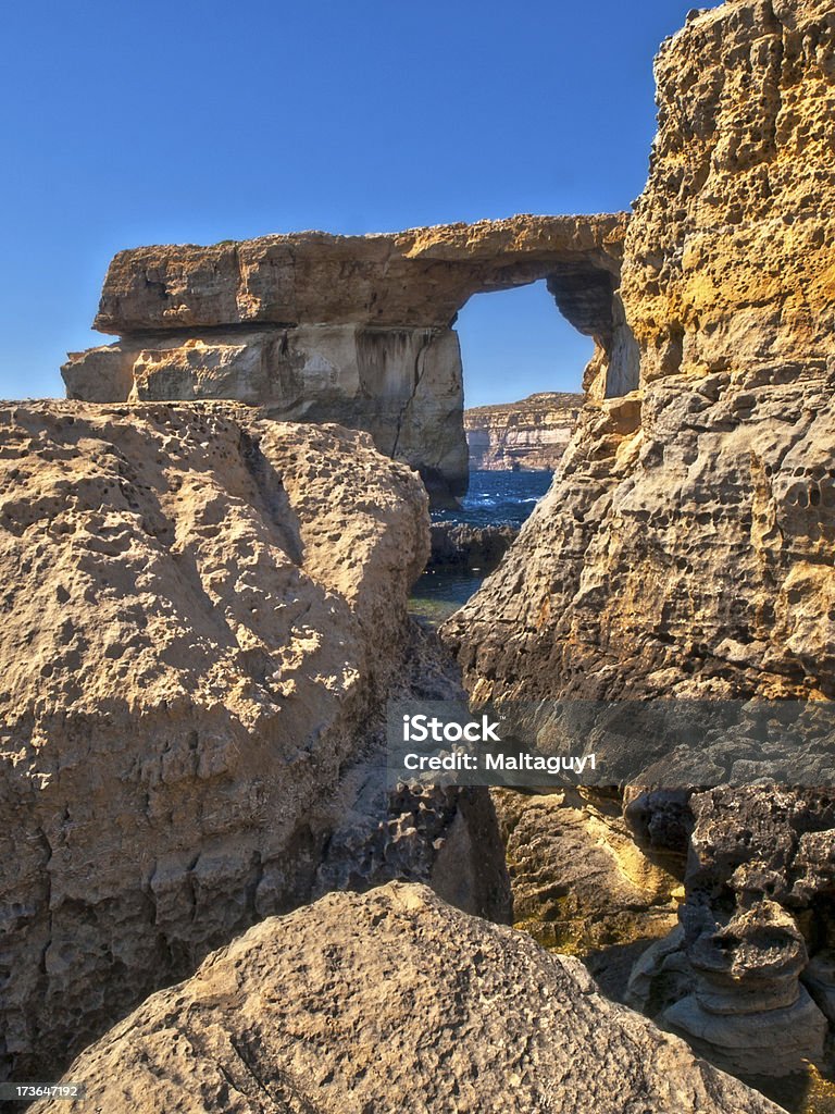 La Finestra Azzurra - Foto stock royalty-free di Arenaria - Roccia sedimentaria