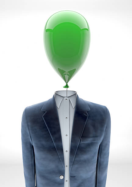 istock Business man with balloon head 173648305