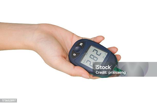 Mano Con Glucometro - Fotografie stock e altre immagini di Attrezzatura - Attrezzatura, Composizione orizzontale, Diabete