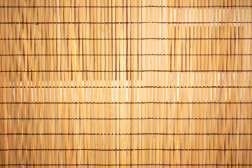 A view of bamboo material as a background.