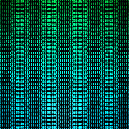 This artwork showcases a luxurious display of turquoise glitters, each distinctively punctured with a hole, sprawled across a vertical gradient poster. The glitter particles exhibit a sparkling charm as they transition from a deep to a lighter turquoise, embodying the essence of luxury and elegance. The unique hole in each glitter adds an intriguing touch, creating a pattern that is both visually captivating and sophisticated. The vertical gradient enhances the depth of the poster, drawing the eye from the rich, deeper hues at the top towards the lighter, airy hues at the bottom. This elegant blend of shimmer, color transition, and unique design intricacy makes this poster a delightful visual treat, perfect for adding a touch of luxury and sophistication to any setting.