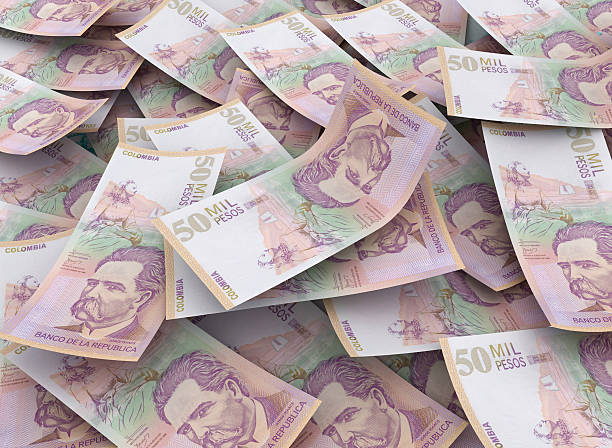 50000 colombian pesos, Financial Concept 50000 colombian pesos, Financial Concept, 3d image colombian peso stock pictures, royalty-free photos & images