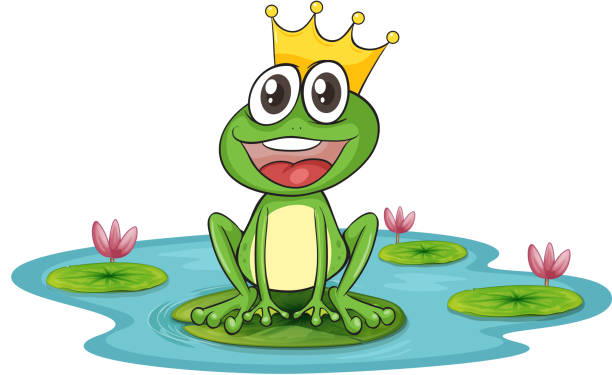 ilustraciones, imágenes clip art, dibujos animados e iconos de stock de rana y agua - frog lily pond water