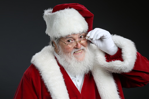 Studio Portrait of Santa Claus
