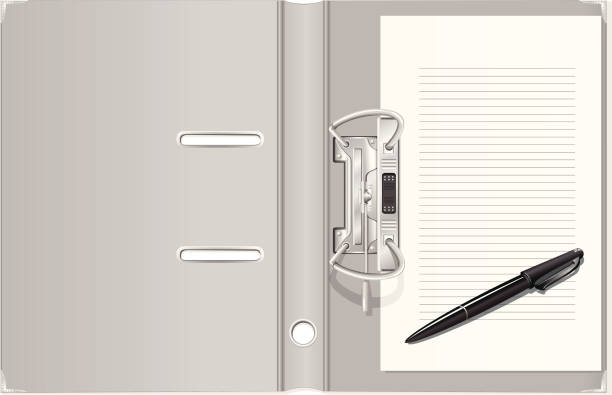 폴더 - ring binder file document organization stock illustrations