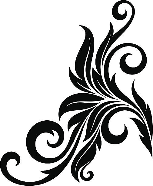 Decorative floral element Decorative floral element-graphics. See also design color swatch painting plan stock illustrations