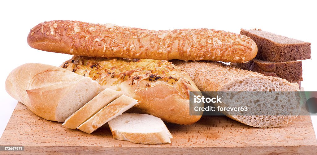 Wunderschönes Brot auf weißem Hintergrund - Lizenzfrei Abnehmen Stock-Foto