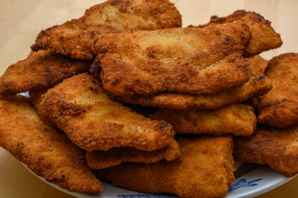 istock Christmas Eve carp fried in breadcrumbs on a plate 1736696033