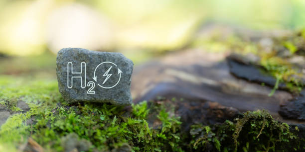 istock Clean hydrogen energy, H2 concept. Environment, eco friendly industry and alternative energy. Climate friendly energy solution in the future for net zero target. Reducing greenhouse gas emissions. 1736701014