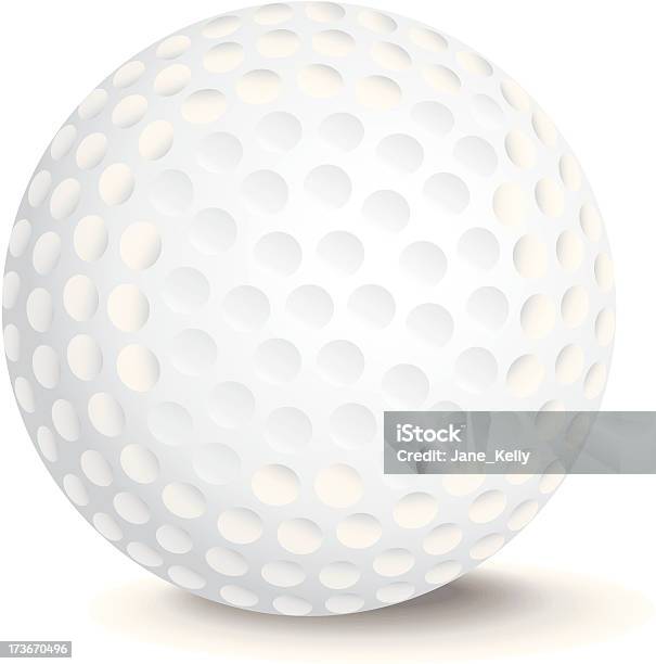 Bola De Golfe - Arte vetorial de stock e mais imagens de Atividade - Atividade, Bola de Golfe, Círculo