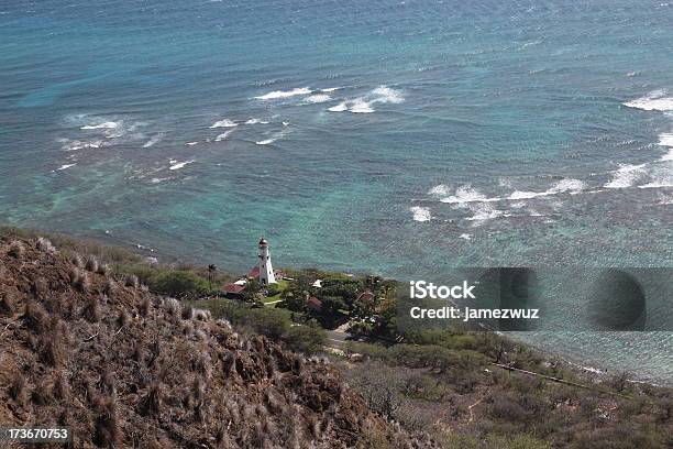 Faro Fuori Del Diamond Head Honolulu Hawaii - Fotografie stock e altre immagini di Ambientazione esterna - Ambientazione esterna, Attrezzatura nautica, Avventura