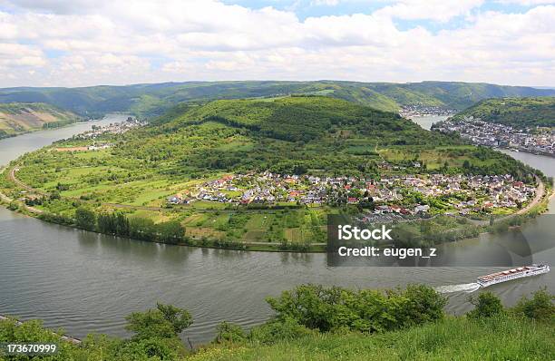 Grande Laço Do Vale Do Reno Perto Boppard Alemanha - Fotografias de stock e mais imagens de Alemanha