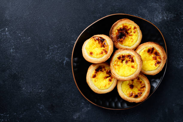 istock Pastel de nata or Portuguese egg tart. 1736710604