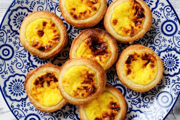 Pastel de nata or Portuguese egg tart.