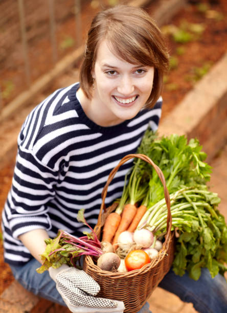 istock Proud of her harvest 173672120