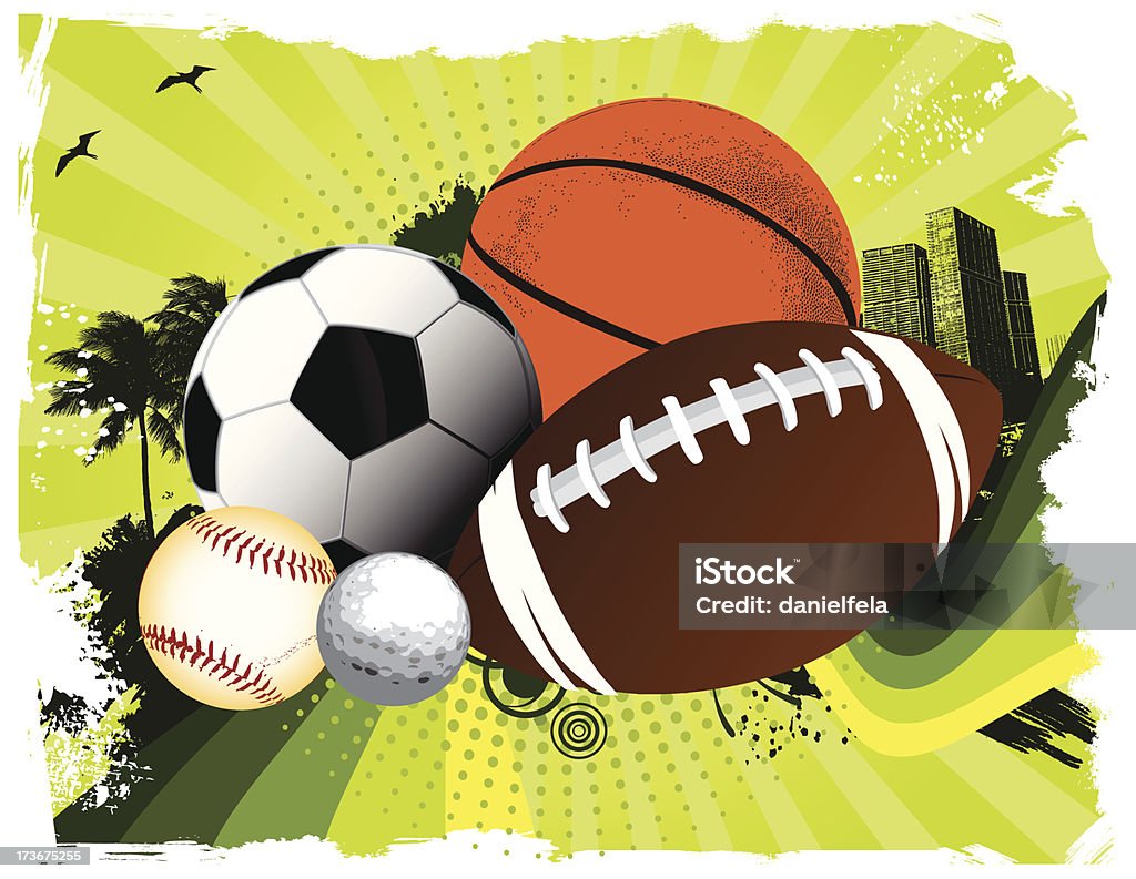 Ballons de Sport - clipart vectoriel de Balle de baseball libre de droits