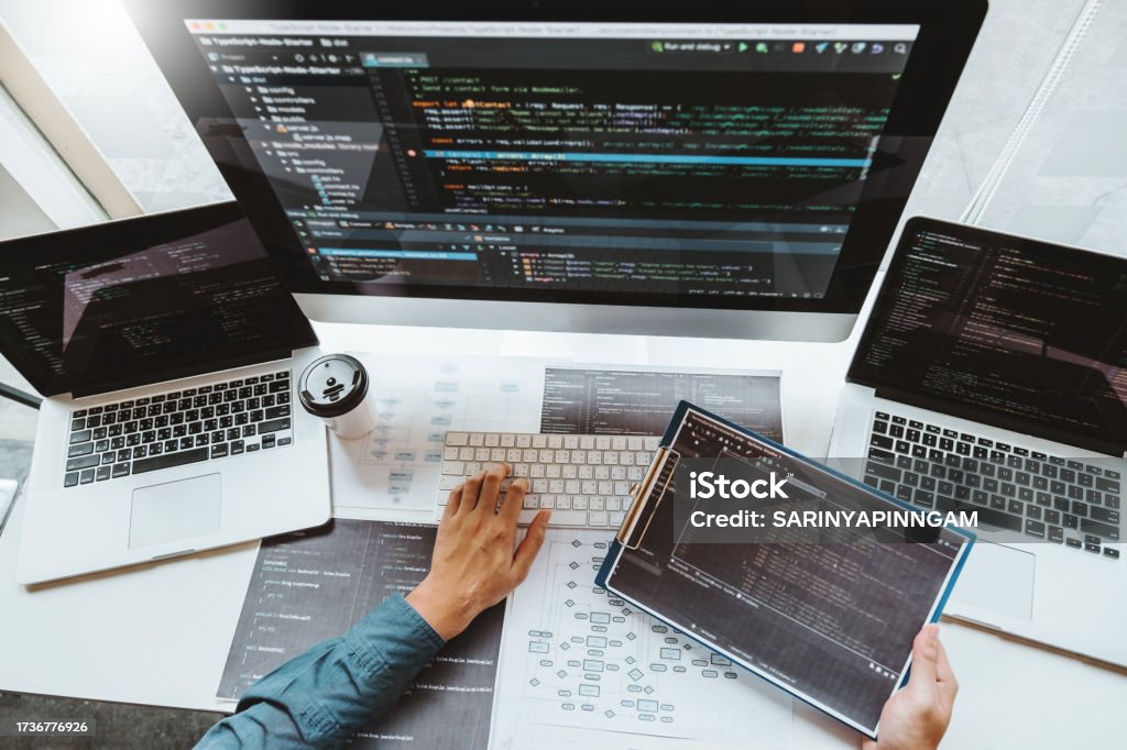 Developing Programmer Development Website Design And Coding ...