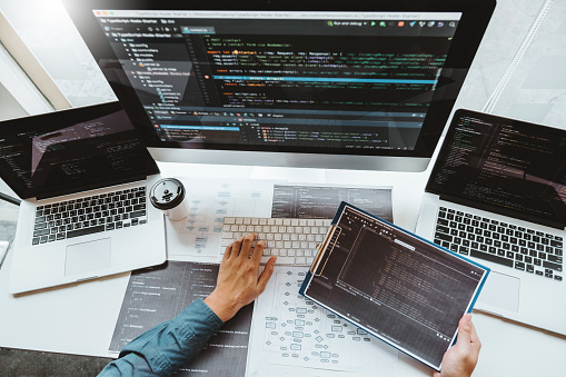 Developing Programmer Development Website Design And Coding ...