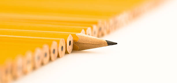 Stand Out Pencil stock photo