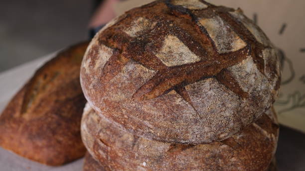 istock Sourgdough bread selling in  a store. 1736778806