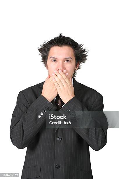 Hombre De Negocios No Hablar Foto de stock y más banco de imágenes de Adulto - Adulto, Adulto joven, Comunicación