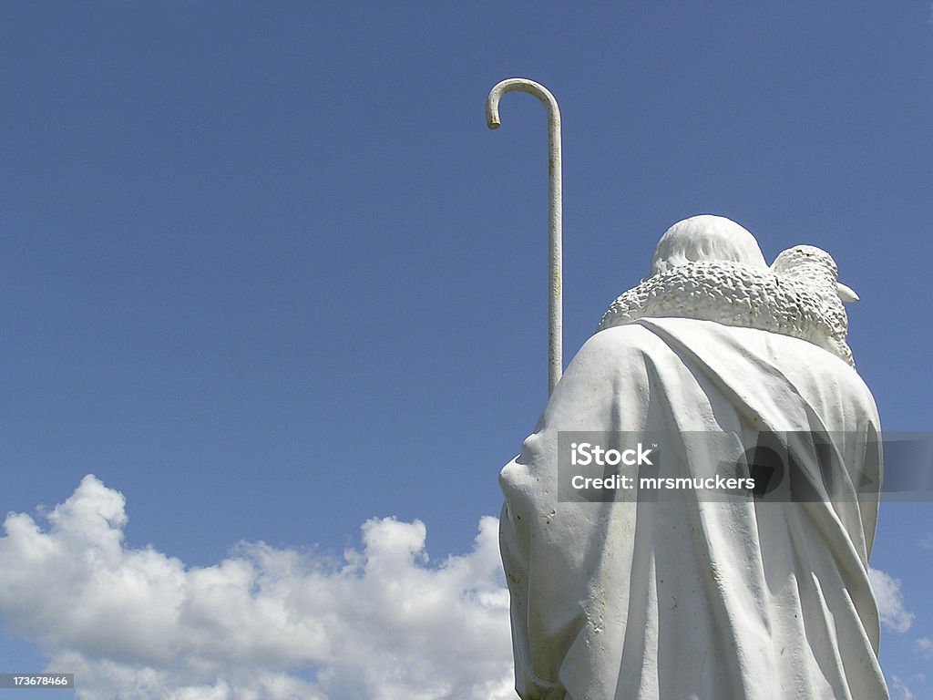 Le Bon Berger – la statue de Cimetière - Photo de Gardien de moutons libre de droits