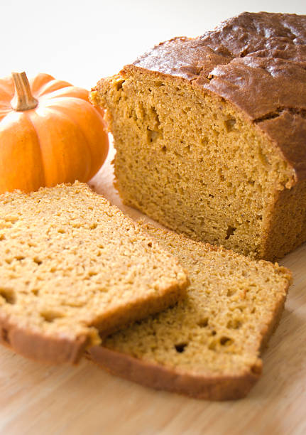 Slices of homemade pumpkin bread   See other bread photos here: Breads 
