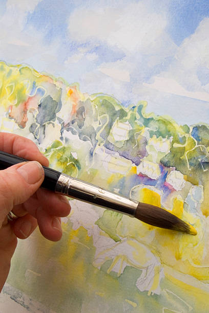 istock Artist painting 173678957