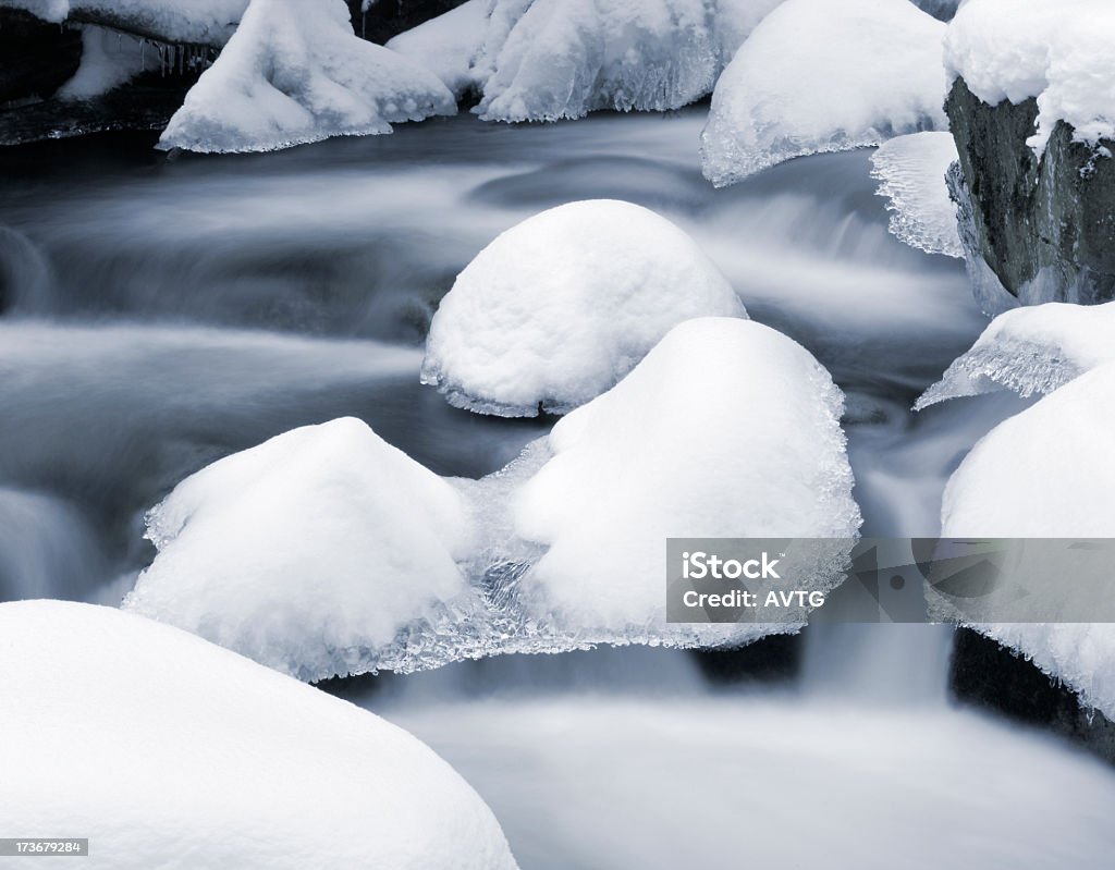Winter-Stream - Lizenzfrei Bach Stock-Foto