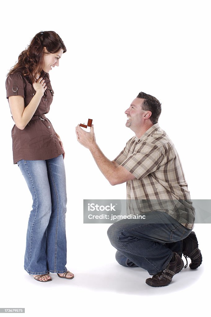 Isolierte engagement - Lizenzfrei Frauen Stock-Foto