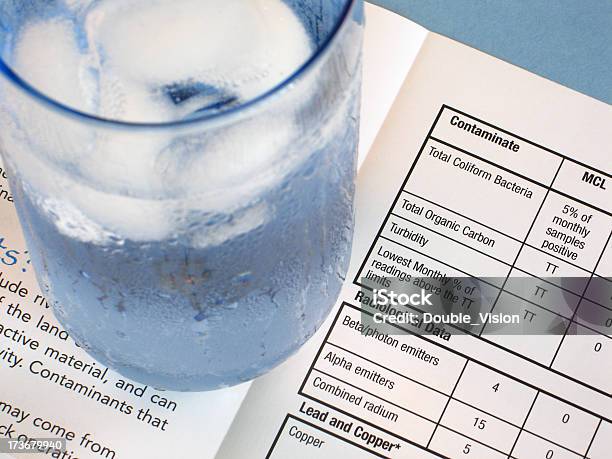 Bicchiere Di Acqua Potabile Da Acqua Impurità Risultati Dei Test - Fotografie stock e altre immagini di Ambiente