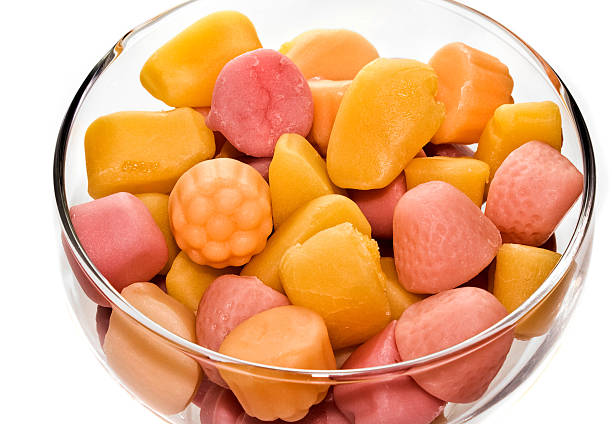 fruitgummies - gum drop copy space sweet food gelatin dessert 뉴스 사진 이미지
