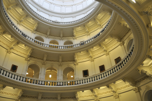 Rotunda of the capitol building for Texas in Austin.