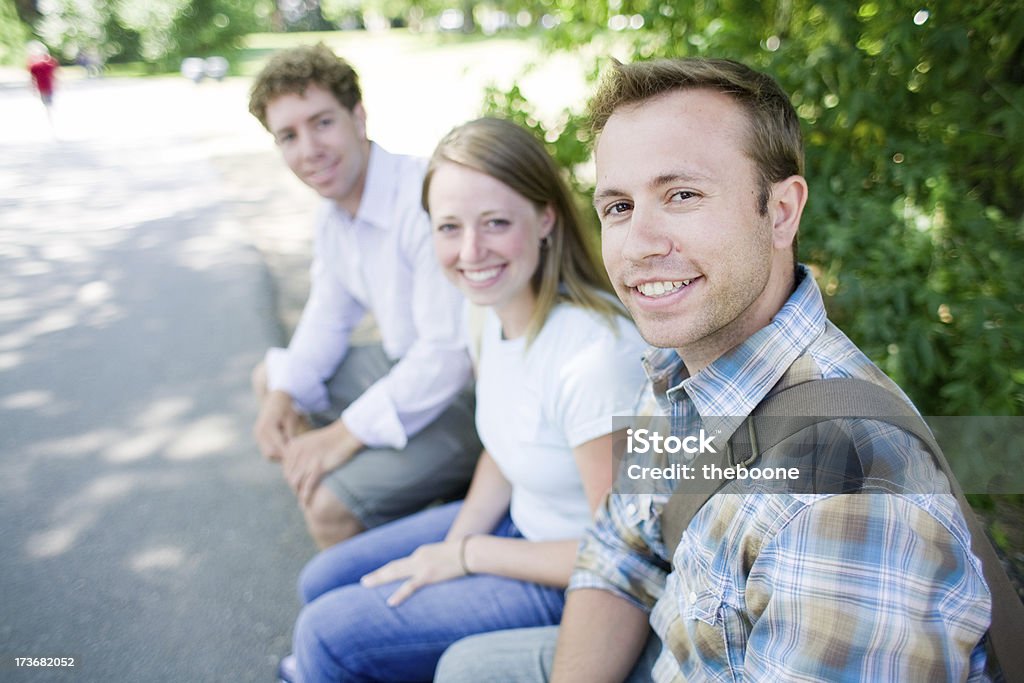 Três amigos - Royalty-free Adulto Foto de stock