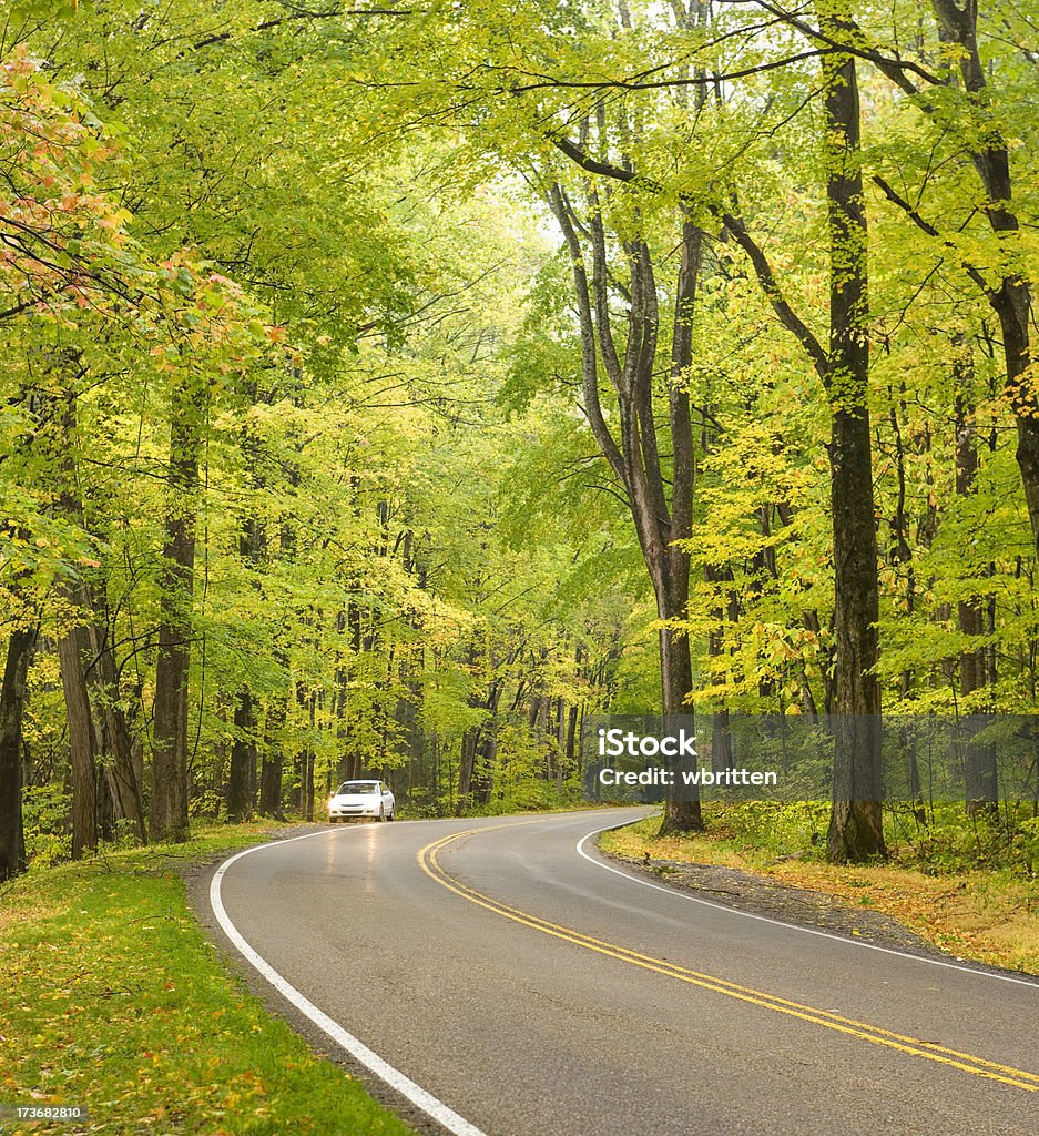 Дымчатый Горы осенью дорог Series - Стоковые фото Cades Cove роялти-фри