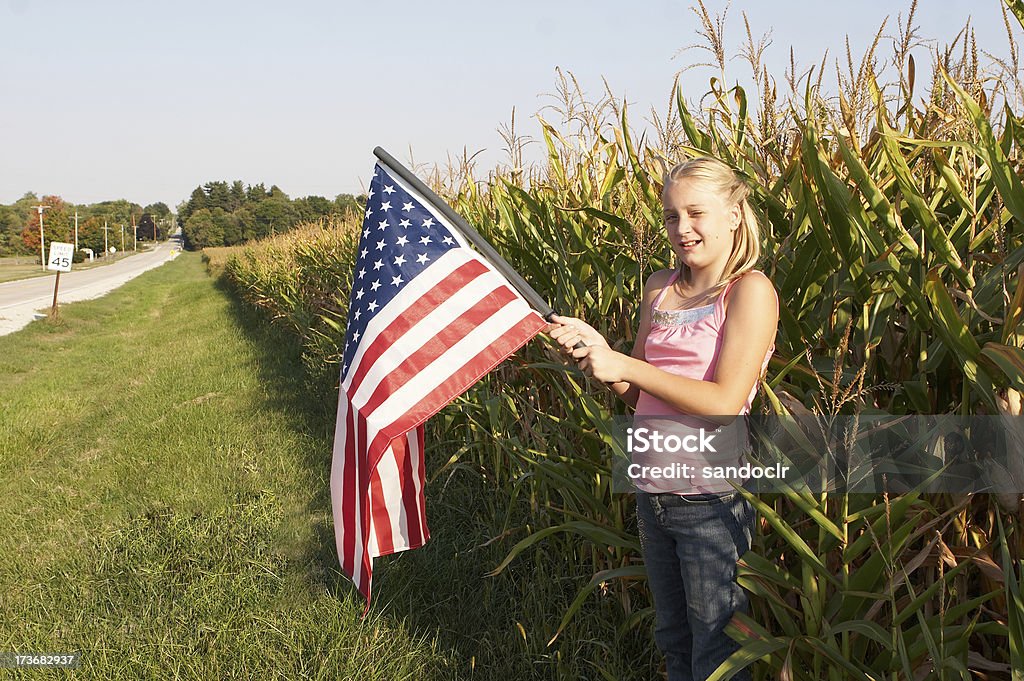 Jeune fille américaine - Photo de Défilé libre de droits