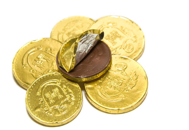 czekolada monety - chocolate coins zdjęcia i obrazy z banku zdjęć