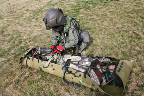 istock Military medical rescue mission training 173684046