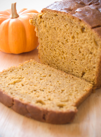 A slice of pumpkin bread  See other bread photos here: Breads 