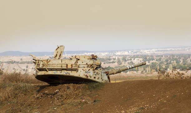 istock Tanks on the Golan heights 173684860