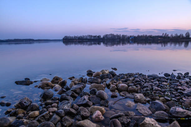 beautiful evening in Aizkraukle in Latvia 4