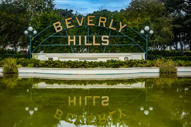 Photo of The famous Beverly Hills sign in the North American city of Los Angeles in the state of California is a highly visited place as it is the setting for many movies and television series.