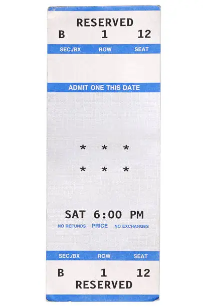 Photo of Show Ticket