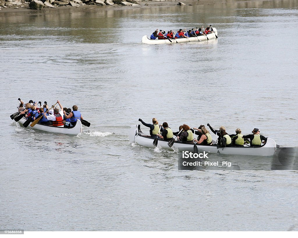 Canoa de - Royalty-free Atleta Foto de stock