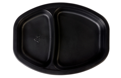 Empty food tray with clipping path.Similar Image.